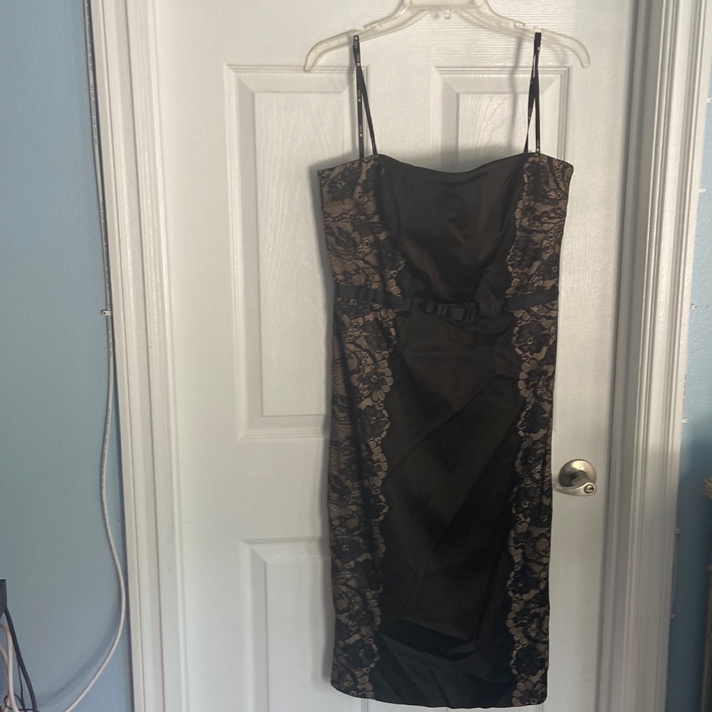 Dress Tadashi Black With Lace